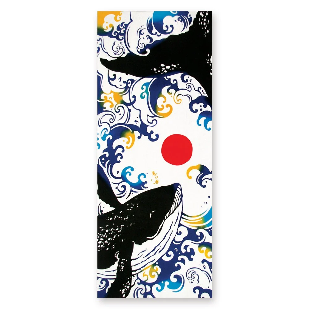 Tenugui Towel: Ebisu Whale