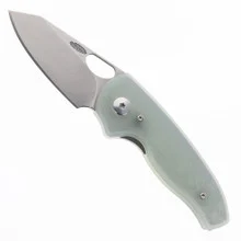 Three Rivers Manufacturing TRM Holier Nerd Folding Knife Jade 3D G10 Magnacut Blade