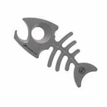 TwoSun EDC75 Fishbone Titanium Bottle Opener Tool