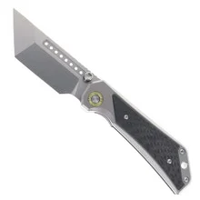 TwoSun Knives Wong Design Folding Knife Titanium Handle 14c28n Tanto Blade TS600