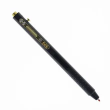 TwoSun Pen-56 Black and Gold 5.37" Slim Body Side Click Ink Pen