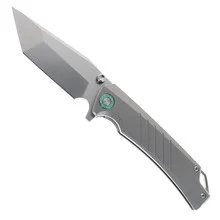 TwoSun Wong Folding Knife Titanium Handle Tanto 14c29n Stonewashed Blade Steel TS597-TANTO