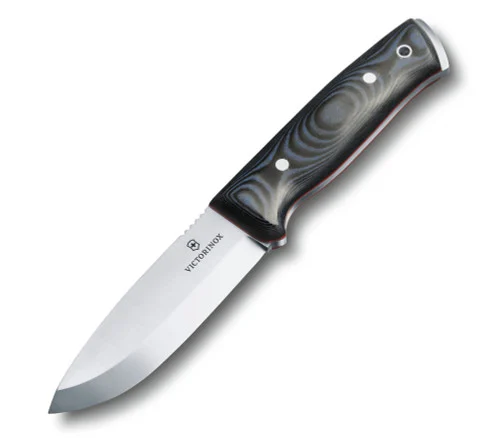 Victorinox Swiss Army Outdoor Master Mic L (Large) Bushcraft - 4.0" Scandi Grind 1.4116 Stainless Steel Blade - Micarta Scales - Kydex Belt Sheath w/Fire Starter
