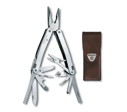 Victorinox Swiss Army SwissTool Spirit X 105mm (4.13") w/Leather Pouch 3.0224.L-X3