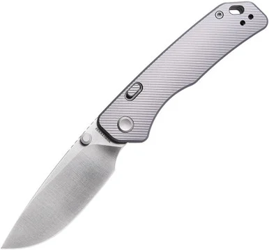 Vosteed Marten - Gray Aluminum, Button Lock (2.98" 154CM) A1601
