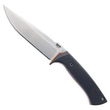 Work Tuff Gear Fixed Blade Knife Black G10 Textured/Orange Liner Handle Satin Bohler K329 Blade Black Kydex Seath