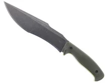 Work Tuff Gear Lanzeta-C II Fixed Blade Knife OD Green/Yellow Liner Handle SK85 Plain Darkwash Blade ODG Kydex Sheath