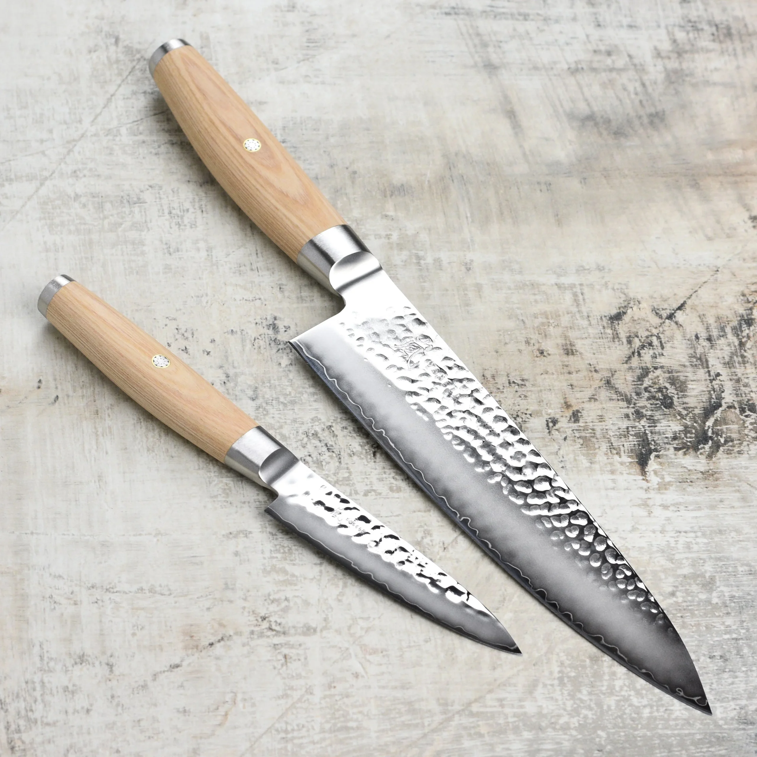 Yaxell Ketu SG2 2 Piece Knife Set, Blonde Handle
