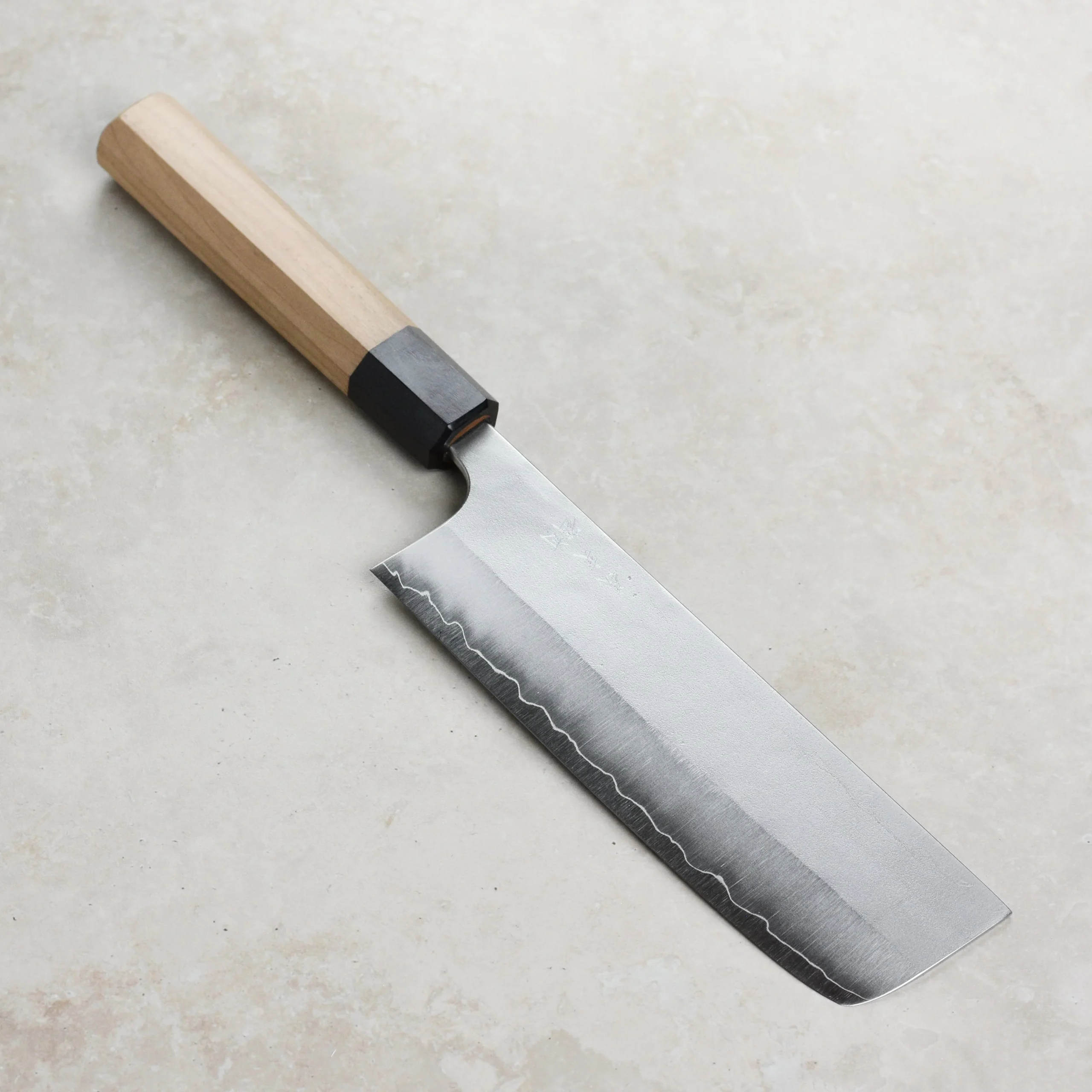 Yoshimi Kato Ginsan Nashiji Stainless Clad 6.5" Nakiri