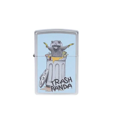 Zippo SMKW Exclusive Trash Panda Satin Chrome Lighter ZP415526